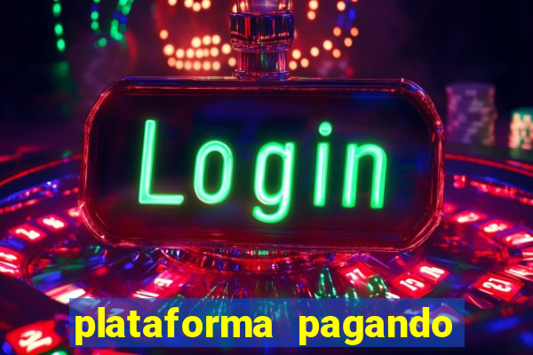 plataforma pagando no cadastro